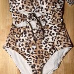 Aerie One Piece Full Coverage Swimsuit Animal Print Medium BNWTS $59.96 Photo 6