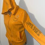 Victoria's Secret PINK Orange Zippered Fitted Hoodie Photo 2