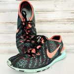 Nike Womens Free 5.0 TR Fir 5 Black/Orange/Teal Running Shoe Size 8.5 Photo 0