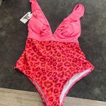 One Piece SPORLIKE Women Swimsuit V-Neck Ruffle Bathing Suit Padded Monokini Photo 6