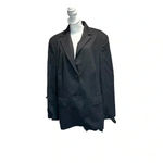 Lands' End  women's size 16W black 2 button blazer Photo 2