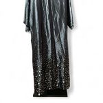 Victoria's Secret Victoria's Secert Black Silk Elegant Kimono Cover Up Robe Photo 3