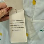 For Love & Lemons  White Yellow Cherry Ashland Lace Up Mini Dress size XS NEW Tag Photo 11