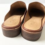 Madewell The Frances Loafer Mule Shoes in Burnished Mahogany Leather Size 6.5 Photo 3