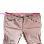 Elevenses Anthropologie Beige Mauve Wide Leg Pant Size 8 Sequin Trim Photo 8