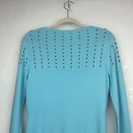 Cache Metal Studded Sweater Long Sleeves Sz L Photo 6