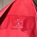 Set Active  Bright Coral Pink Athletic Leggings - Size Medium Photo 2