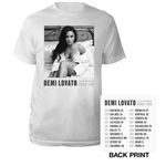 Gildan Demi Lovato 2017 Concert TShirt Bed Pose Band Merch White XS Photo 1