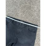 Betabrand Premium Yoga Denim Pull On Flare Bootcut Black Wash Jean Frayed Hem XL Photo 6