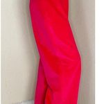 Vintage Hot Pink Velvet High Rise Wide Leg Trouser Pants Size M Photo 7