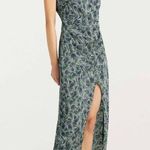 Cinq à Sept Cinq a Sept Kacydie Geometric Faux Wrap Midi Dress Dark Emerald Multi Womens 6 Photo 13