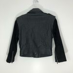 Superdry  Olive Biker Jacket Leather Zip Down Photo 11