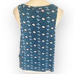 Joie  geometric shape blue Sleeveless V-neck top Photo 1