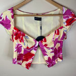 White Fox Boutique NWT  Spring Fling Bustier‎ Lemon Wildflower Top Size Small Y2K Photo 0