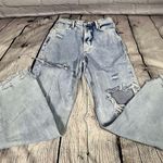 We The Free Women's  Light Wash‎ Button Fly Distressed Jeans Size 26 (B12) Photo 2