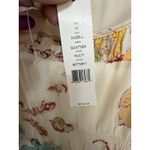 Theory  NWT Dazell Silk Knee Length Dress Neutrals Floral Size Medium Formal Photo 6