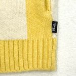 Vans  Checkerboard Oversized Cardigan in Yellow and White Size Small Photo 5