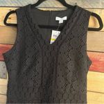 Charter Club  Black Crochet Dress Size Medium‎ Petite Photo 2