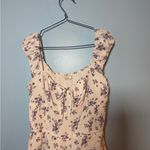 Hollister white and purple floral flowy dress size L Size L Photo 1
