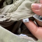 Tomas Maier Pants Womens 2 Tan High Rise Slim Leg Zip Ankle Khaki Utility Cotton Photo 3