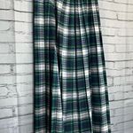 Vintage 1950s Jonathan Logan White & Green Plaid Maxi Skirt 6 CottageCore Preppy Photo 1