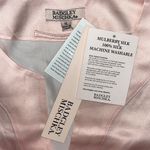 Badgley Mischka  NWT Size XL Pink Ombré Mulberry Silk Tunic Blouse w/ Tie Belt Photo 5