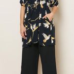 Masai Jonna Bird Print Black Jacket Size M Photo 1