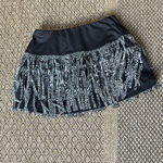 Lucky in Love Women's Level Up Fringe Tennis Skirt Size XS Black Photo 2