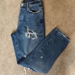 BDG  Medium Wash Distressed Button Fly Slim Straight Jeans Size 26 Photo 0