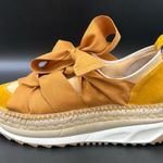 Free People  GAIMO Venus Gold Yellow Bow Espadrille Sneakers Women’s Size 40 US9 Photo 8