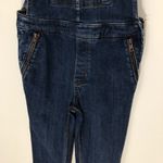 Free People  Kiley Slim Overall with Zippers Size 25 Dark Wash Photo 4
