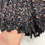 Anthropologie  Kimchi Blue Medium Black Floral Lace Shorts with Pockets Photo 3