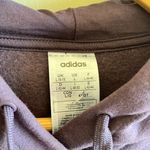 Adidas Women's Essential 3 Stripes Hoodie GD4318 Purple Size L Athletic Top Photo 1