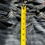 Silver Jeans Blue Straight Leg Suki Mid Rise Capri Pants SZ W27 Distressed Denim Photo 11