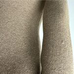 A Byer Ribbed Knit Faux Leather Accent Long Sleeve Tunic Ultra Mini Dress Medium Photo 12