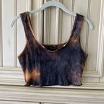 SheIn Women’s Ribbed Knit Tie Dye Cropped Tank Top SzL Photo 0