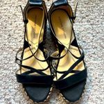 Adrienne Vittadini  Louie Womens Leather Wedge Sandals Espadrilles Shoes Size 9 Photo 0