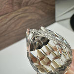 Crystal Rose Bud Flower Stem Brooch Pin Gold Tone & Clear Photo 4