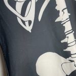 Skeleton Bodysuit Halloween Costume Small / Medium Women Long Sleeves Bones Black Photo 6