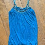 American Dream y2k Blue Embellished Beaded Women's Tank Top Small Photo 0