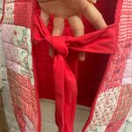 New NWT damson MADDER X Anthropologie Red Quilted reversible Vest with Bow Size 10 Photo 4