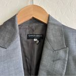 Giorgio Armani Vintage  Grey Blazer One Button Front Closure Photo 5
