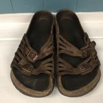 Birkenstock ‎ Granada Womens US 6 Mocha Brown Birko Flor Leather Strappy Sandal Photo 2