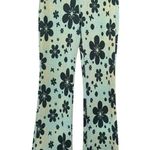 Urban Outfitters  Pants Womens XS Green Bryn Floral Pull On Flare Retro 70s Photo 2