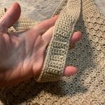 The Sak  120 Hobo Woven Bucket Bag Crochet Tan Purse Photo 8