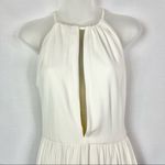 Milly White Halter Poplin Mini Dress S Photo 2