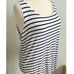 Daily Ritual Casual Striped Loose Fit Sleeveless Tank Top XXL White Photo 1