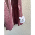 ASOS DESIGN velvet bare shoulder prom midi dress in rose pink size 6 Photo 9