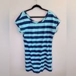 Lilly Pulitzer  Anastasia Blue Striped Dress size L‎ Photo 2