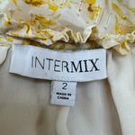 Intermix  Maura Ruffled Long Sleeve Silk Floral Blouse Yellow size 2 $228 Photo 6
